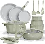 CAROTE 25pcs Ceramic Cookware Set, 