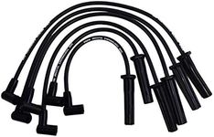 A-Team Performance - 6 Cylinder 8.0mm Silicone Spark Plug Wires - Compatible with Early GMC Chevy 194 216 235 Toyota Land Cruiser FJ40 FJ60 2F 3F Black