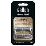 Braun Series 9 Electric Shaver Replacement Head, Easily Attach Your New Shaver Head, Also Compatible with Series 9 Pro Electric Razors, 94M, Silver