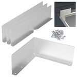 4 Pcs Gutter Valley Splash Guards,Rain Gutter Valley Roofing Gutter Guards, Diverter Roof Rain Diverter for House Shingle Roofs Corner (4)