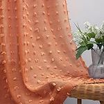 KOUFALL Orange Boho Curtains 63 Inc