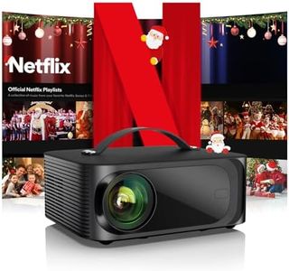Beamer 4K【Official Netflix & Dolby Audio】 30000LM Remote Focus/6D Trapezkorrektur WiFi6 Bluetooth Smart Beamer Full HD 1080P, ONOAYO Unterstützt 4K Video Beamer Heimkino/Outdoor Handy Projektor
