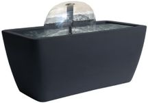 Algreen Products Manhattan Contemporary Slate Patio and Deck Pond Water Feature Kit with Light, 50-Gallon