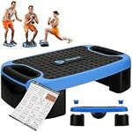 Lifepro 4-in-1 Adjustable Aerobic Step Platform - Multifunctional Aerobic stepper, Balance Board, Slant Board - Steppers for Exercise, Home Workout Step Up Exercise Platform for Balance & Gym Class