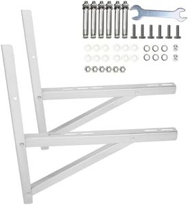 popmoon Stainless Steel Mounting Bracket for 9000-36000BTU Condenser Ductless Mini Split Air Conditioner Heat Pump Systems.