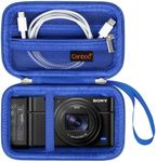 Canboc Carrying Case for Sony RX100 VII/ RX100 VI/ RX100 V/ RX100 IV/ RX100 III Compact Digital Camera, Point and Shoot Vlogging Camera Bag, Zipper Mesh Pocket fits USB Cable, Batteries, Blue