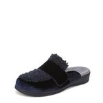 Vionic Women’s Gemma Mule Slipper - Comfortable Spa House Slippers That Include Three-Zone Comfort with Orthotic Insole Arch Support, Soft House Shoes for Ladies, Light Pink Curly Shearling, 9