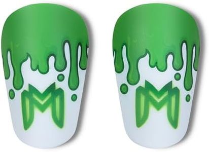 MediCaptain MiniGuards - Mini Shin Guards for Soccer Players - Tiny Shin Pads for Men, Women, Teens - Miniature Shin Guards 3.9 x 2.4 inch - Perfect for High Level Soccer Athletes (Slime)