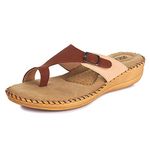 ORTHO JOY Womens Extra-Soft Doctor Ortho Slippers-Brown 5 Kids UK (Orth_WSP04_BRN_39)