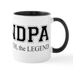 CafePress Grandpa The Man Myth Legend Mug Mugs 11 oz (325 ml) Ceramic Coffee Mug