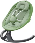 Baby Swing for Infants to Toddler,Electric Baby Swing and Bouncer,Bluetooth Infant Swing for Newborn with Remote Control,10 Music,5 Speed,3 Seat Position,Baby Rocker for Baby 0-9 Month