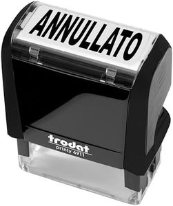 Trodat Printy Office Timbro Testo ANNULLATO, Cartuccia Inclusa Inchiostro Indelebile Nero, per Amministrazione e Contabilità, Fatturazione, Aziende, Attività Commerciali, Studi Professionali, Negozi
