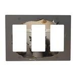 Decorative Light Switch Cover Plate Mouse Sitting On Toilet In Mouse Hole 3 Gang Switch Plate Covers Triple Rocker Wall Plates GFCI Switch Plates and Outlet Covers for Livingroom Bathroom Decor