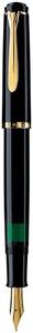 Pelikan Souverän M200 Fountain Pen, Medium Nib, Black, 1 Each (994004)