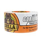 Gorilla Tough & Wide Duct Tape, 2.88 inch X 25 yd, White, (Pack of 1)