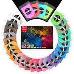 Craft Resin Mica Powder for Epoxy Resin - 26 Solid Colors, 4 Neon Glow, 100% Natural, Cosmetic-Grade Resin Color Pigment Powder for Epoxy Resin DIY Crafts, Cosmetics, Soap - Cruelty-Free & Non-Toxic