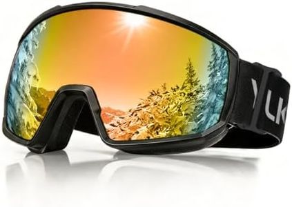 YLKJSWIM Ski Goggles Italian Anti-Fog Len UV400 Wide View OTG for Men Women