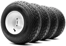 8" Steel Golf Cart Wheels Glossy Wh