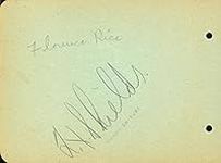 Florence Rice - Signature co-signed