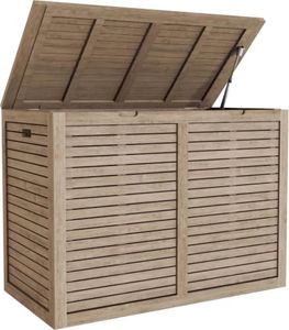 AquaTeak Manada-Mist Large-Size Double Teak Storage Chest