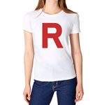 TeeStars Women's - Rocket Inspired T-Shirt Medium White