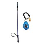 Foodie Puppies Dog Training Kit - Combo of Hunter Stick and Oval Clicker for Dog | Professional Training Equipment for Small, Medium & Large Dogs (Oval Clicker + Stick)