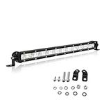 Willpower 13 Inch 60W Led Work Light Bar Single Row LED Light Bar Flood Beam Waterproof Fog Lamps Offroad Driving Lights for 4X4 Tractor Truck Boat ATV UTV SUV