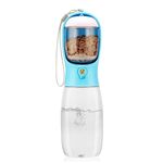 Foodie Puppies 2in1 Pet Water Bottle and Food Container for Dogs - (Sip & Snack Bottle -550ml) | Leak Proof Lock, Pet Care Cup and Food Dispenser Drinking for Outdoor Walking, Hiking, Travel