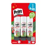 Pritt Glue Stick, Safe and Child-Friendly Craft Glue for Arts and Crafts Activities, Strong-Hold adhesive for School and Office Supplies, 22 g (Pack of 3)
