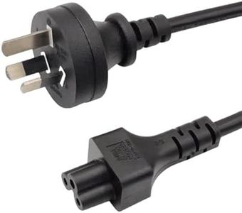 5FT AC Power Cord Cable Lead AU Plug fpr Fully Molded Laptop & Plasma TV's & Computer Host & Monitors & Projectors & Printers and Dell, Lenovo, IBM, HP, Asus, Toshiba, Acer Gateway Notebook