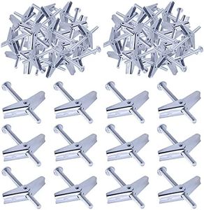 Swpeet Toggle Bolt and Wing Nut Kit for Hanging Heavy Items on Drywall (30Pcs)