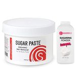 Sugaring Waxing Standard Paste for Home use on Bikini, Brazilian Waxing, Legs , Chest Bundle with Sugaring Powder - easy to use at home