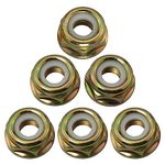 Milikaco 6 PCS M10x1.25 Left Hand Thread Collar Nut Replacement for Universal Pivotrim String Trimmer Brush Cutter Gear Head Blade Case Accessories