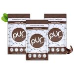 PUR Gum | Sugar Free Chewing Gum | Made with Xylitol | Vegan, Aspartame Free, Gluten Free and Keto Friendly | Natural Chocolate Mint Flavoured Gum, 55 Pieces (Pack of 3)