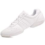 Smapavic Cheer Shoes for Girls White Cheerleading Dance Shoes Fashion Sneakers Tennis Athletic Sport Training Shoes White 7 B (M) US