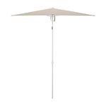 Ikea TVETÖ Parasol, tilting/grey-beige white180x145 cm (70 7/8x57 1/8 ")