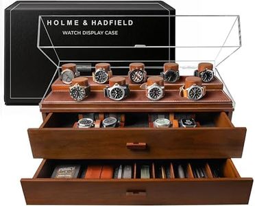 Elevate Your Watch Collection with The Legacy – Premium Watch Display Case for 17 Watches – Easy Access, Huge Drawers & Leather Lining – Wooden Mens Watch Box & Watch Stand – Lifetime Assurance