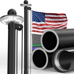 KBLOONG 11 Gauge Heavy Duty Flag Po