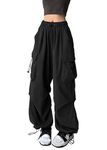 DINGJIUYAN Emo Pants,Skater Pants,y2k Pants Baggy,Grunge Pants,Grunge,Baggy Cargo Pants,Punk Pants,acubi Fashion,Plus Size Cargo Pants for Women,Baggy Cargo Pants Women