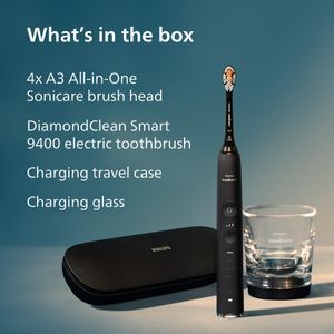Philips Sonicare DiamondClean 9400 Electric Toothbrush, Black