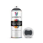 Veronite 1 x Spray Paint 400ml - Matt Anthracite Grey for Metal, Plastic, Wood, Fabric, Glass & Furniture - Ultra Adhesion/Coverage - RAL 7016