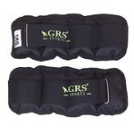 GRS® Wrist/Ankle Weights 2 kg (1 kg Each x 2 pc), rubber, black