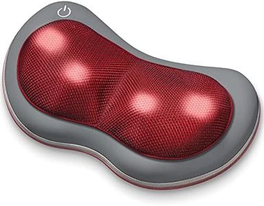 Beurer MG 149 Massagegerät, elektronisches Nacken-Rücken-Hals Massagekissen mit 4 Shiatsu-Massage-Köpfen und Wärmefunktion, fürs Büro und Zuhause