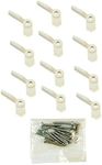 Prime-Line Products PL 7920 Turn Button with Screws (Pack of 12), White Nylon