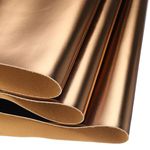 DMiotech Faux Leather Sheet 53 Inch x 12 Inch Metal Napa Dark Gold PU Leather Roll for Handmade DIY Craft Projects