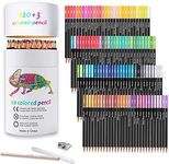 Premium Colored Pencils,Set of 120 Colors,Artists Soft Core with Vibrant Color,Ideal for Drawing Sketching Shading,Coloring Pencils for Adults Beginners kids