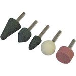 Faithfull FAIGWSET5 Mini Grinding and Sharpening Stone Set - 5 Piece. 6mm Shank