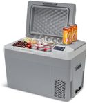 IDEALHOUSE Car Refrigerator, 32QT Electric Cooler with 12V DC for Car and RV, Car Fridge with 24V DC for Truck and Van, Portable Freezer with 110-240V AC for Home Use, -7.6℉ to 50℉, Usable Battery…