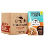 Kennel Kitchen Chicken Chunks in Gravy, 80g (Pack of 30) | Wet Dog Food for Adult & Puppy | Dog Food Gravy with Regionally Sourced Fresh Chicken | Free from Artificial Colours & Preservatives