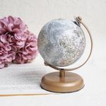 CASA DECOR Metal Voyager World Globe Globe for Kids and Students Educational World Globe Learning Office Table & Home Decor School Supplies - 3 Inch